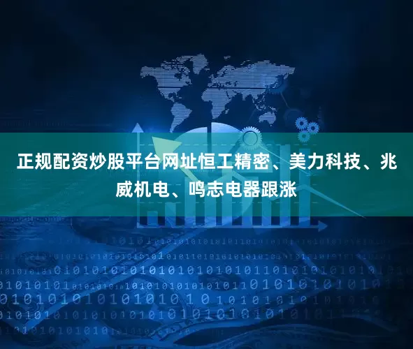 正规配资炒股平台网址恒工精密、美力科技、兆威机电、鸣志电器跟涨